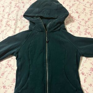 Lululemon Dark Green Scuba Full-Zip Hoodie
